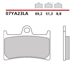 SET PASTIGLIE FRENO ANTERIORI SINTERIZZATE BREMBO YAMAHA MT-07 2021-2024 (MESCOLA LA)