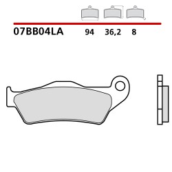 BREMBO SINTERED BRAKE FRONT PADS SET YAMAHA TENERE 700 2021-2024 (LA COMPOUND)