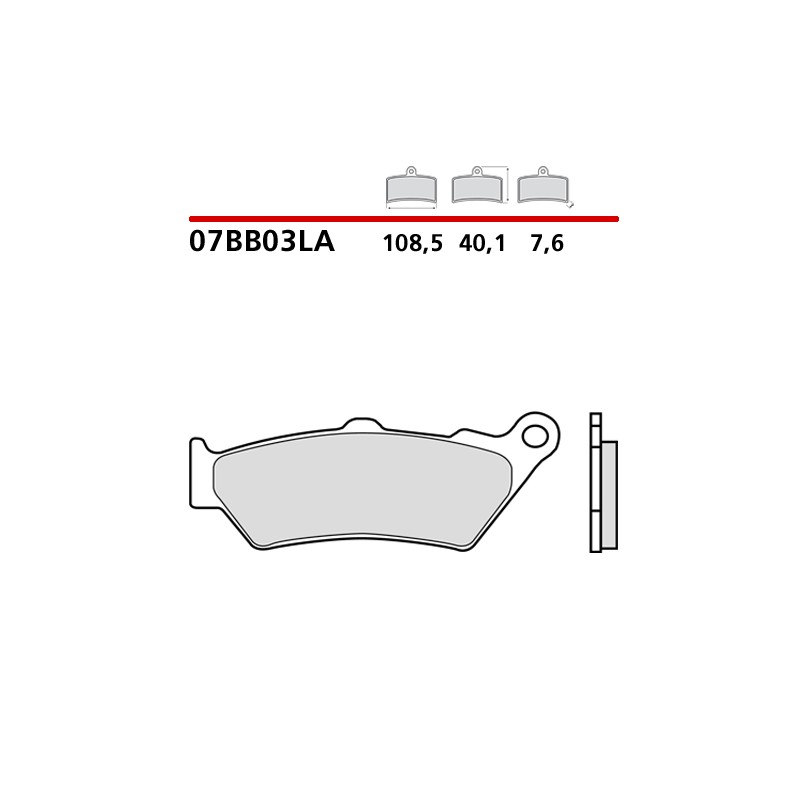 BREMBO SINTERED BRAKE FRONT PADS SET BMW G 650 GS SERTAO 2013-2014 (LA COMPOUND)