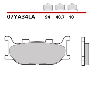 SET PASTIGLIE FRENO ANTERIORI SINTERIZZATE BREMBO YAMAHA XJ6 2013-2016 (MESCOLA LA)