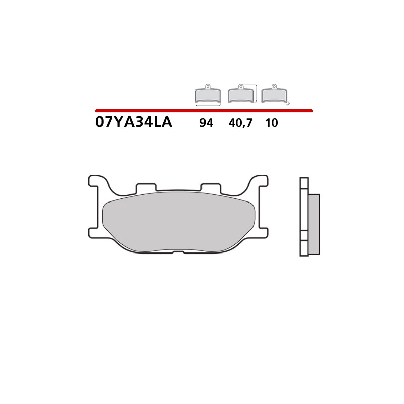 SET VORDERER SINTER BREMSBELÄGE BREMBO YAMAHA XJ6 2013-2016 (LA COMPOUND)