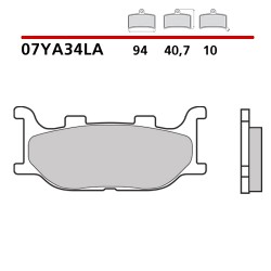 PASTILLAS DE FRENO DELANTERAS SINTERIZADAS BREMBO YAMAHA XJ6 DIVERSION 2009-2012 (COMPOUND LA)