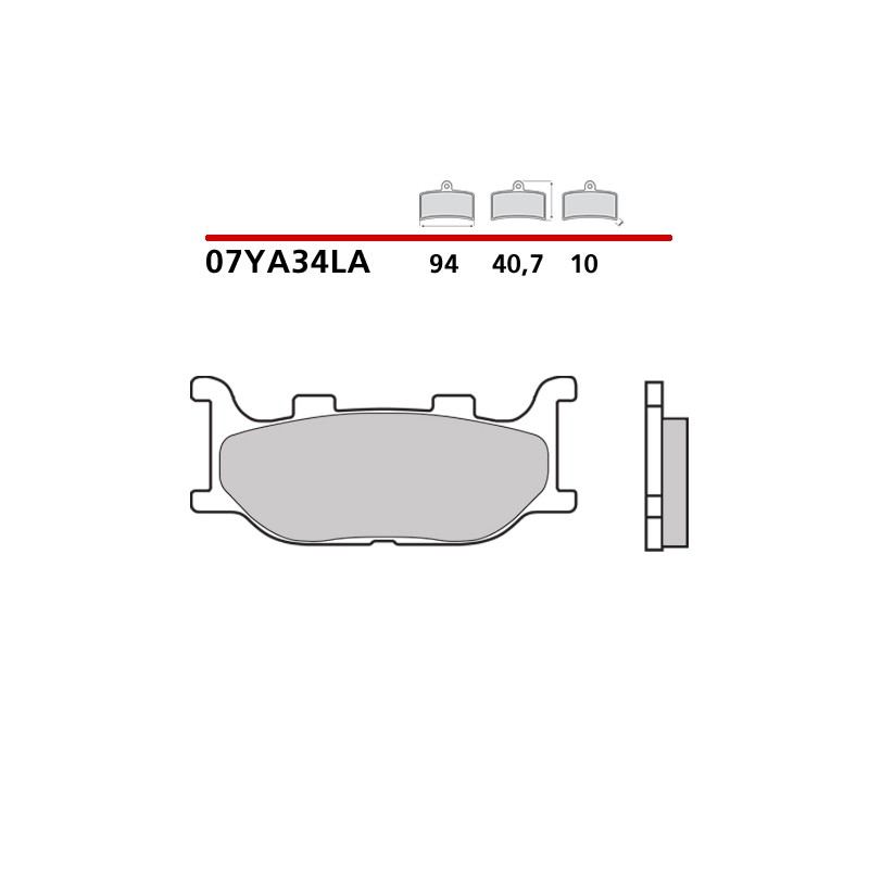 SET VORDERER SINTER BREMSBELÄGE BREMBO YAMAHA XJ6 DIVERSION 2009-2012 (LA COMPOUND)