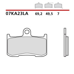 SET PASTIGLIE FRENO ANTERIORI SINTERIZZATE BREMBO SUZUKI GSX-S 750 2017-2020 (MESCOLA LA)