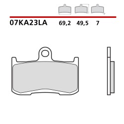 SET PASTIGLIE FRENO ANTERIORI SINTERIZZATE BREMBO TRIUMPH TIGER SPORT 1050 2013-2020 (MESCOLA LA)