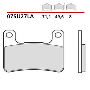 SET VORDERER SINTER BREMSBELÄGE BREMBO KAWASAKI Z 1000 R 2017-2019 (LA COMPOUND)