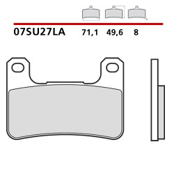 PASTILLAS DE FRENO DELANTERAS SINTERIZADAS BREMBO KAWASAKI Z 1000 SX 2014-2016 (COMPOUND LA)