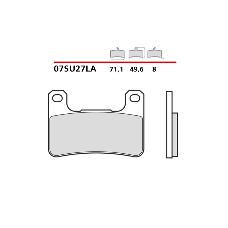 PASTILLAS DE FRENO DELANTERAS SINTERIZADAS BREMBO KAWASAKI Z 1000 SX 2014-2016 (COMPOUND LA)