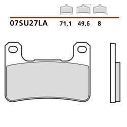 BREMBO SINTERED BRAKE FRONT PADS SET SUZUKI GSX-R 600 2004-2005 (LA COMPOUND)
