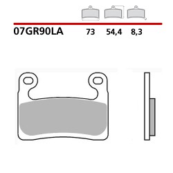 SET PASTIGLIE FRENO ANTERIORI SINTERIZZATE BREMBO BMW R 1250 GS 2021-2024 PER PINZE HAYES (MESCOLA LA)