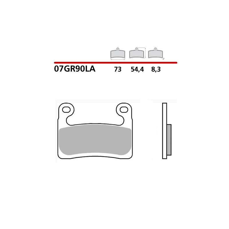 BREMBO SINTERED BRAKE FRONT PADS SET BMW R 1250 RT 2021-2024 (LA COMPOUND)