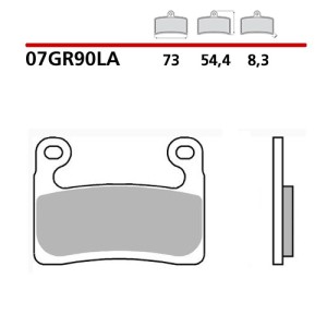 BREMBO SINTERED BRAKE FRONT PADS SET BMW S 1000 RR 2019-2020 HAYES CALIPER (LA COMPOUND)