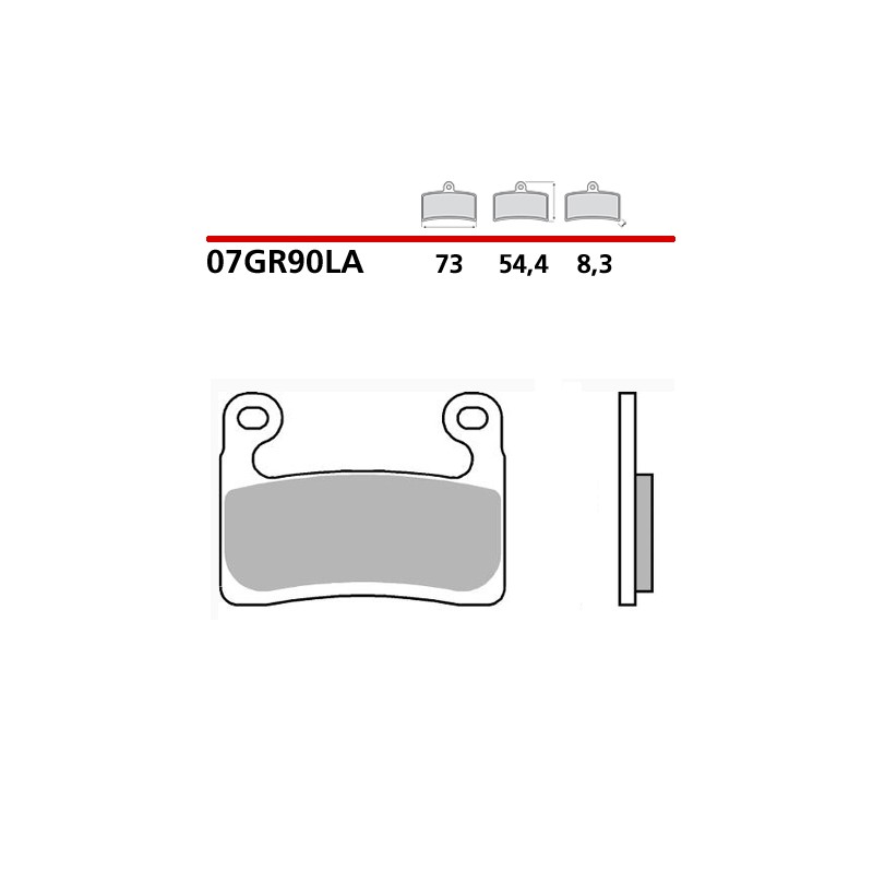 SET VORDERER SINTER BREMSBELÄGE BREMBO BMW S 1000 RR 2021-2022 HAYES-BREMSSATTEL (LA COMPOUND)