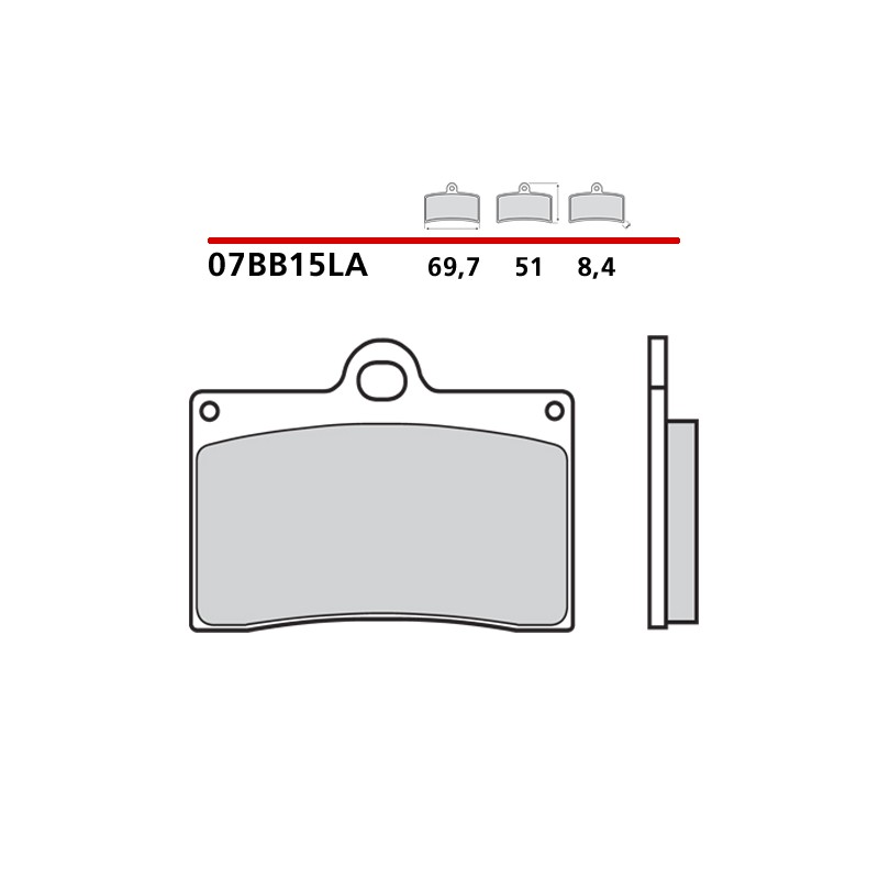 BREMBO SINTERED BRAKE FRONT PADS SET DUCATI 748 1994-1997 (LA COMPOUND)