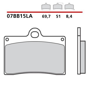 SET VORDERER SINTER BREMSBELÄGE BREMBO DUCATI MONSTER 600 1998-2001 (LA COMPOUND)