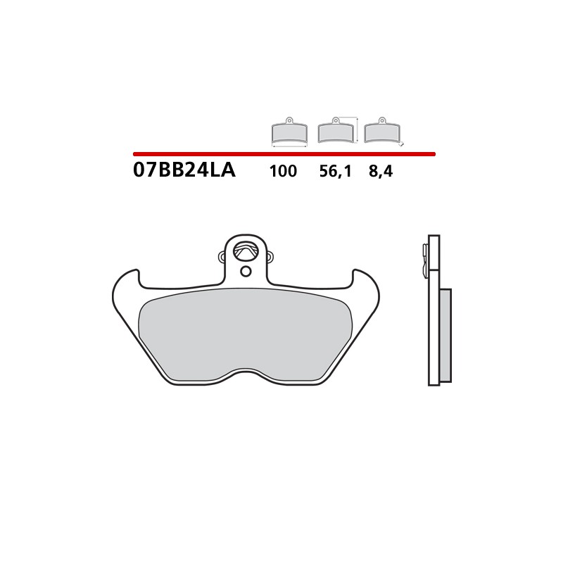 PASTILLAS DE FRENO DELANTERAS SINTERIZADAS BREMBO BMW R 1100 GS 1994-2000 (COMPOUND LA)