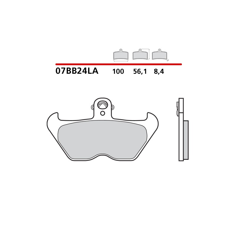 PASTILLAS DE FRENO DELANTERAS SINTERIZADAS BREMBO BMW R 1150 GS (COMPOUND LA)