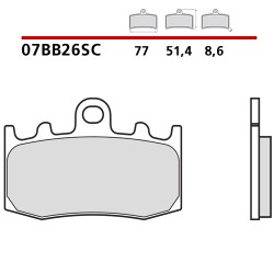 BREMBO SINTERED BRAKE FRONT PADS SET BMW HP2 MEGAMOTO 1200 (LA COMPOUND)