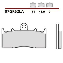 BREMBO SINTERED BRAKE FRONT PADS SET BMW K 1200 LT 2004-2006 (LA COMPOUND)