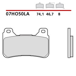 SET PASTIGLIE FRENO ANTERIORI SINTERIZZATE BREMBO HONDA CB 1000 R 2011-2017 (MESCOLA LA)