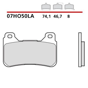 SET PASTIGLIE FRENO ANTERIORI SINTERIZZATE BREMBO HONDA CBR 1000 RR 2004-2005 (MESCOLA LA)