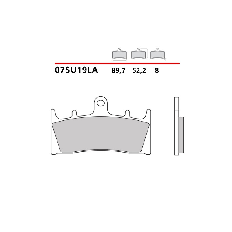 SET VORDERER SINTER BREMSBELÄGE BREMBO KAWASAKI ZX-9R 1995-1997 (LA COMPOUND)