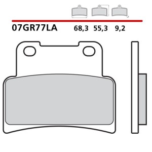 BREMBO SINTERED BRAKE FRONT PADS SET APRILIA MANA 850 2007-2015 (LA COMPOUND)