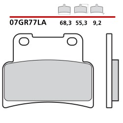 PASTILLAS DE FRENO DELANTERAS SINTERIZADAS BREMBO APRILIA SHIVER 750 GT 2009-2014 (COMPOUND LA)