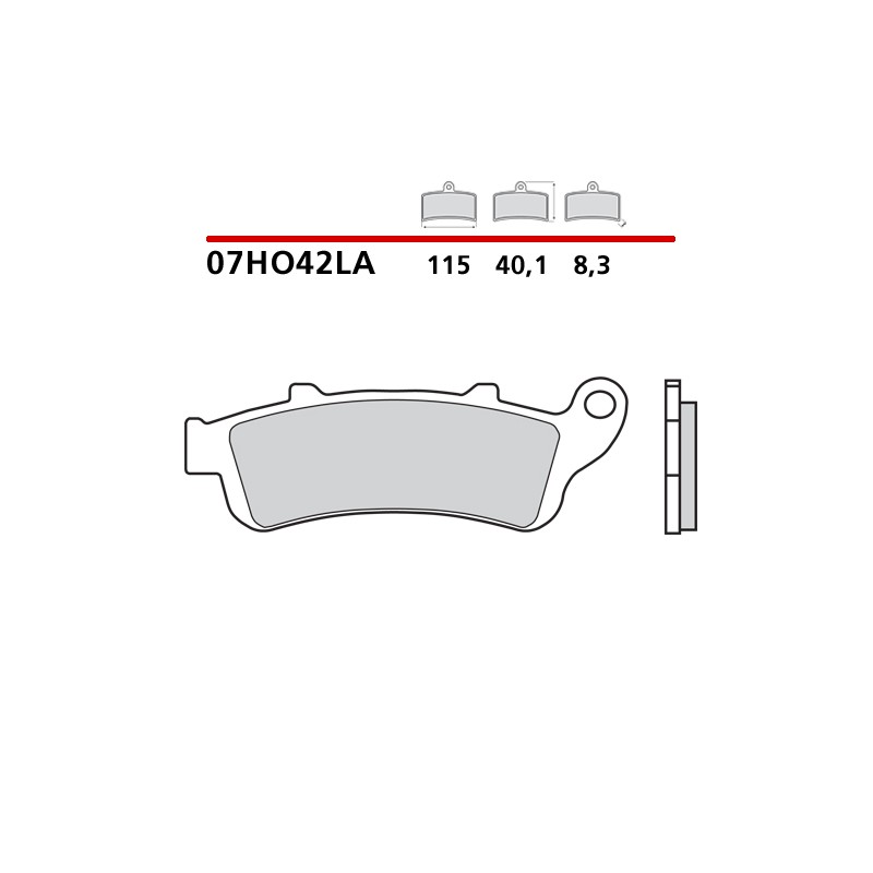 SET VORDERER SINTER BREMSBELÄGE BREMBO HONDA VARADERO 1000 2003-2006 (LA COMPOUND)