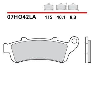 PASTILLAS DE FRENO DELANTERAS SINTERIZADAS BREMBO HONDA VFR 800 2002-2005 (COMPOUND LA)