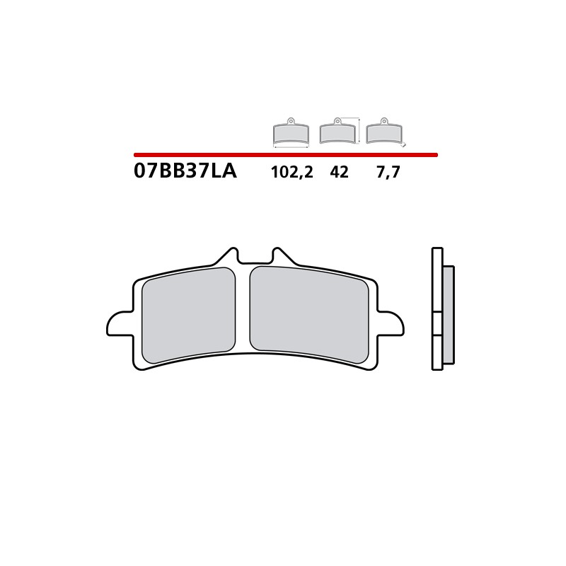 PASTILLAS DE FRENO DELANTERAS SINTERIZADAS BREMBO BMW HP4 2013-2015 (COMPOUND LA)