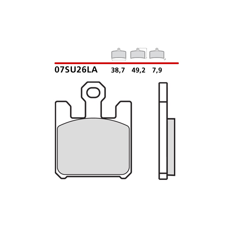 BREMBO SINTERED BRAKE FRONT PADS SET KAWASAKI ZX-6R 636 2005-2006 (LA COMPOUND)