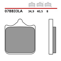 PASTILLAS DE FRENO DELANTERAS SINTERIZADAS BREMBO MV AGUSTA BRUTALE 910 R (COMPOUND LA)