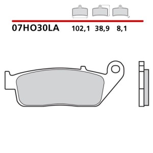 BREMBO SINTERED BRAKE FRONT PADS SET HONDA CBR 600 F 1997-1998 (LA COMPOUND)