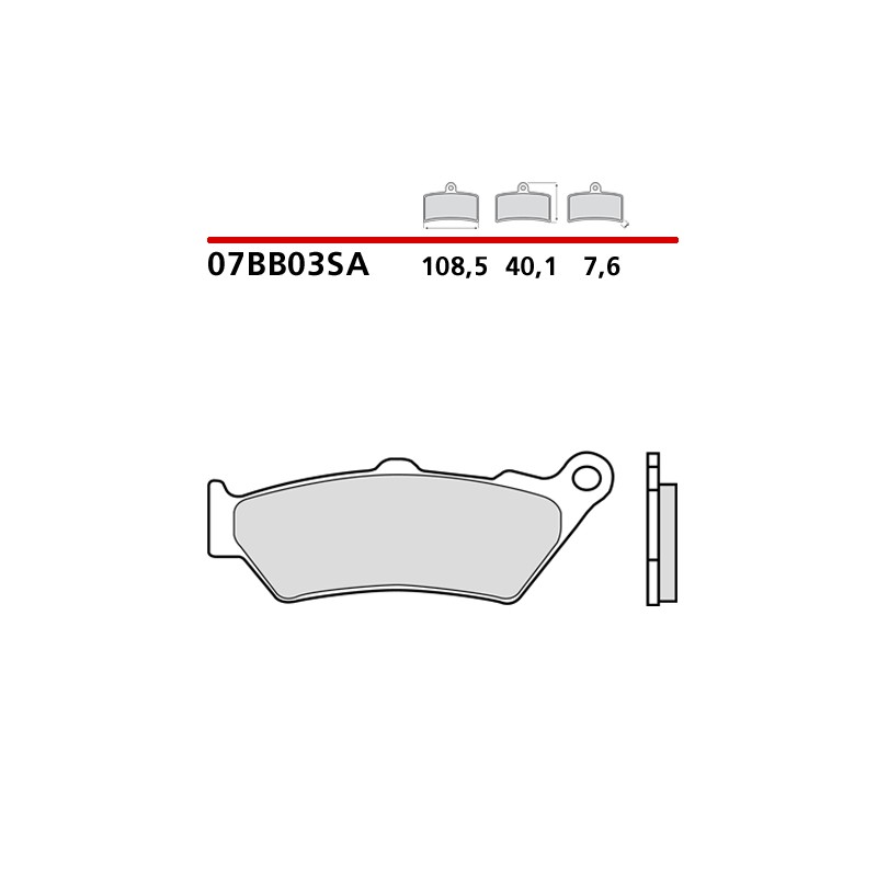 PASTILLAS DE FRENO DELANTERAS SINTERIZADAS BREMBO KTM 990 ADVENTURE 2006-2012 (COMPOUND SA)