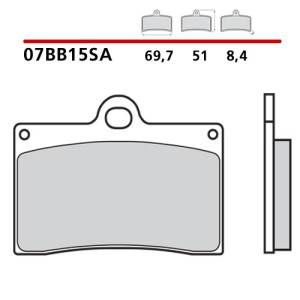 PASTILLAS DE FRENO DELANTERAS SINTERIZADAS BREMBO DUCATI 748 1994-1997 (COMPOUND SA)