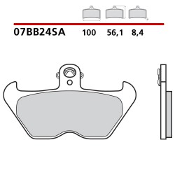 PASTILLAS DE FRENO DELANTERAS SINTERIZADAS BREMBO BMW R 1100 R 1995-2001 (COMPOUND SA)