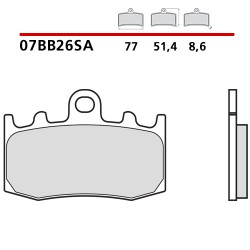 PASTILLAS DE FRENO DELANTERAS SINTERIZADAS BREMBO BMW HP2 MEGAMOTO 1200 (COMPOUND SA)