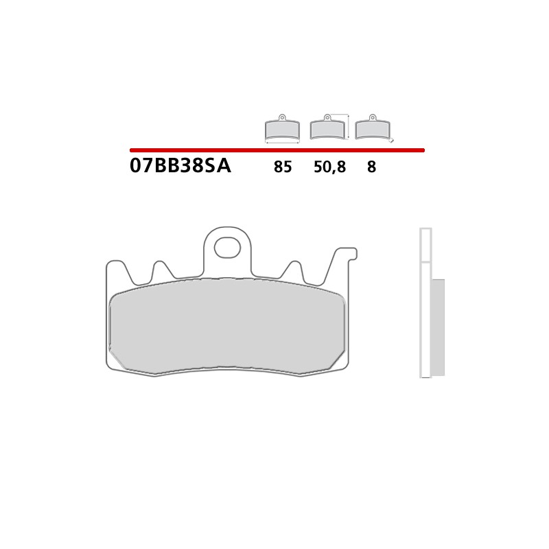 PASTILLAS DE FRENO DELANTERAS SINTERIZADAS BREMBO BMW F 900 R 2020-2024 (COMPOUND SA)