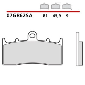 PASTILLAS DE FRENO DELANTERAS SINTERIZADAS BREMBO BMW R 1150 R 2001-2005 (COMPOUND SA)