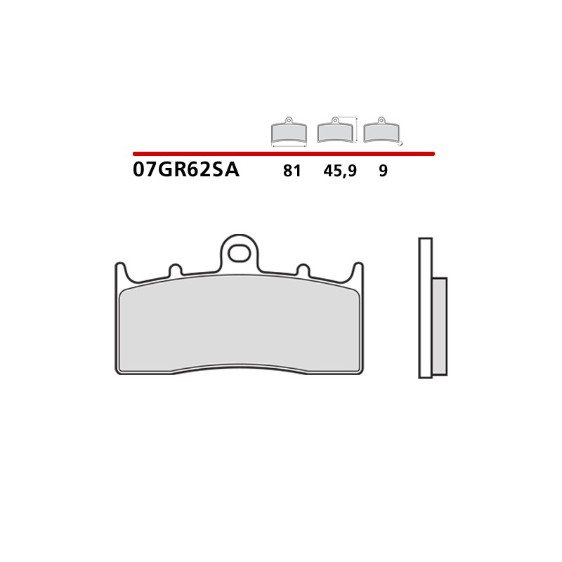 BREMBO SINTERED BRAKE FRONT PADS SET BMW R 1150 RS (SA COMPOUND)