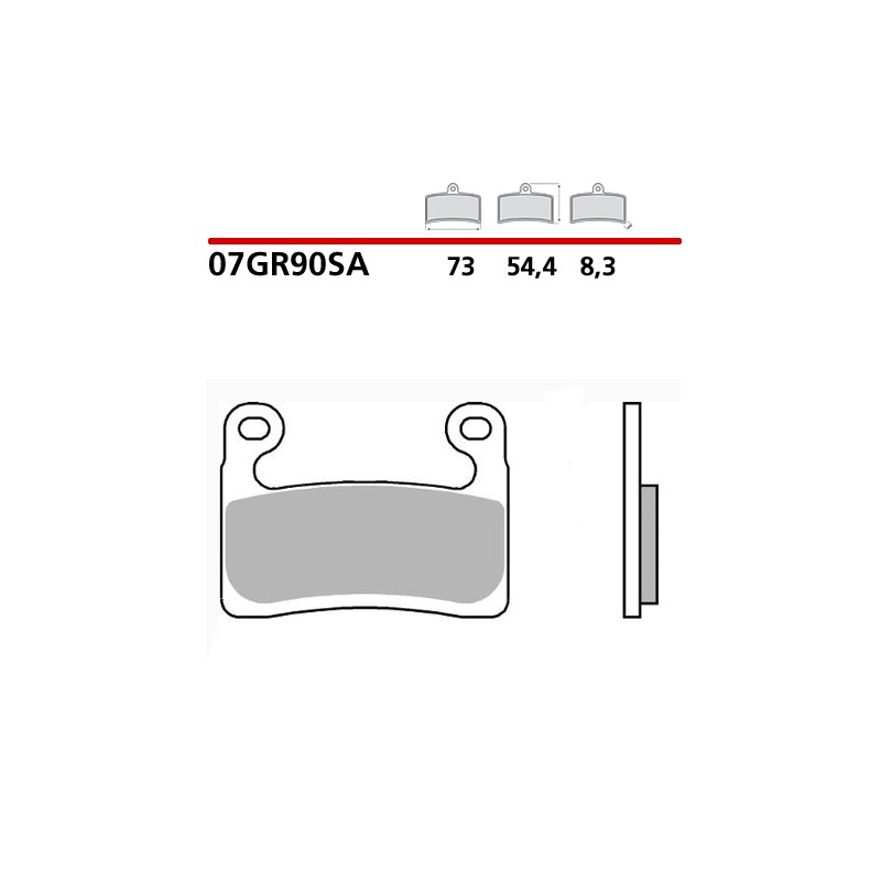 BREMBO SINTERED BRAKE FRONT PADS SET BMW R 1250 GS 2021-2024 FOR HAYES CALIPERS (SA COMPOUND)