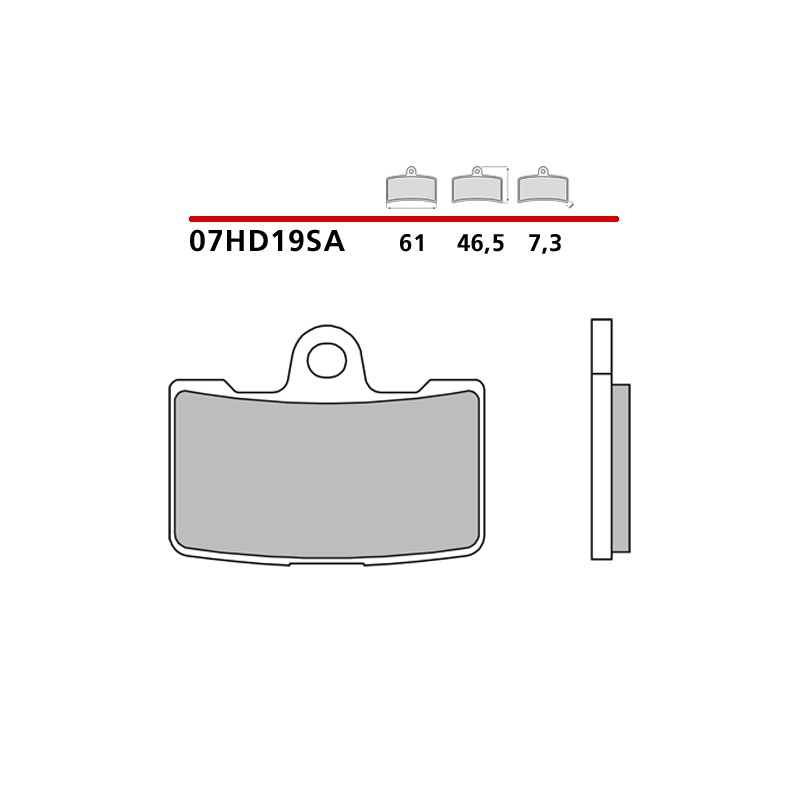SET PASTIGLIE FRENO ANTERIORI SINTERIZZATE BREMBO BUELL XB12R FIREBOLT 2008-2010 (MESCOLA SA)