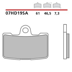 SET PASTIGLIE FRENO ANTERIORI SINTERIZZATE BREMBO TRIUMPH DAYTONA 675 2009-2012 (MESCOLA SA)