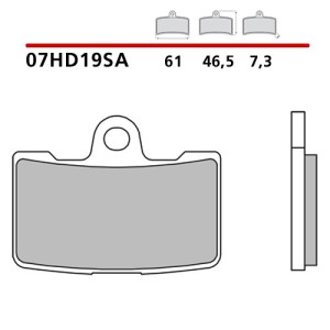 SET VORDERER SINTER BREMSBELÄGE BREMBO TRIUMPH DAYTONA 675 2013-2015 (SA COMPOUND)