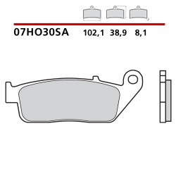 SET PASTIGLIE FRENO ANTERIORI SINTERIZZATE BREMBO HONDA HORNET 600 2002 (MESCOLA SA)