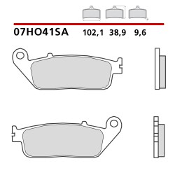 SET PASTIGLIE FRENO ANTERIORI SINTERIZZATE BREMBO HONDA CB 500 X 2013-2015 (MESCOLA SA)