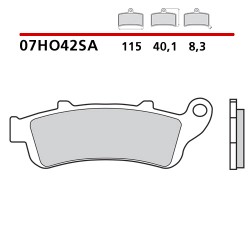 PASTILLAS DE FRENO DELANTERAS SINTERIZADAS BREMBO HONDA VARADERO 1000 2003-2006 (COMPOUND SA)