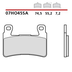 PASTILLAS DE FRENO DELANTERAS SINTERIZADAS BREMBO HONDA CB 1300 2003-2007 (COMPOUND SA)