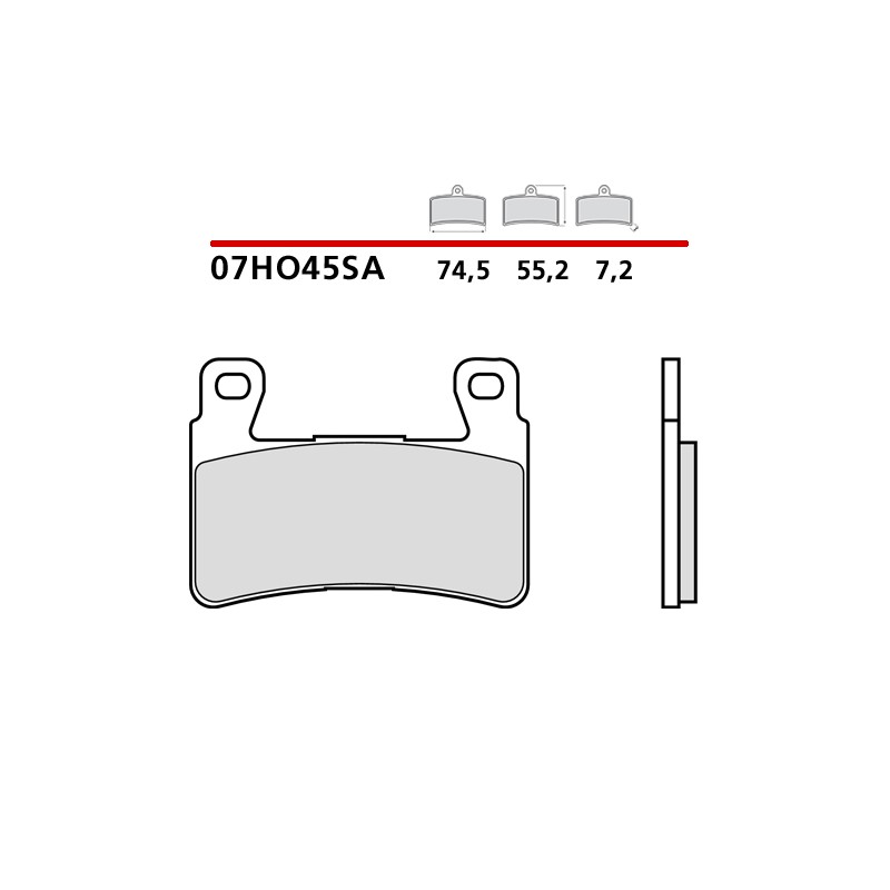 PASTILLAS DE FRENO DELANTERAS SINTERIZADAS BREMBO HONDA VARADERO 1000 2007-2011 (COMPOUND SA)